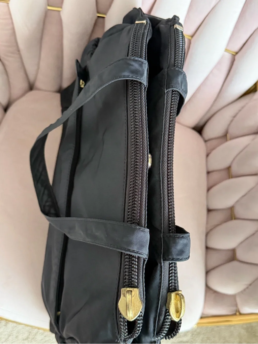 Tory Burch Black Nylon Baby Bag Tote 🖤